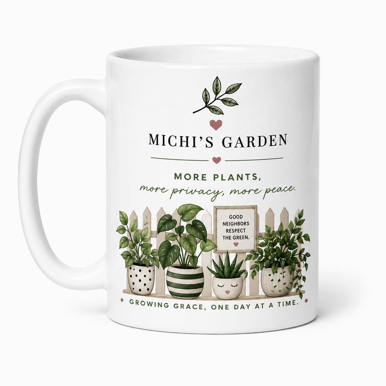 Neighbors? Never Heard of Them. Mug – Funny Privacy Plant Lover Coffee Mug